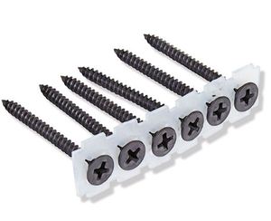 Black Phosphated Phillips Bugle Coarse Single Thread Collated Thread Forming Drywall <b>Screws</b> - Product Image 2