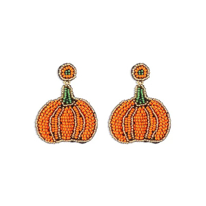 Best Design Halloween Beaded Drop Earrings for Women and Girls Gold Plated with Pearl and Diamond for Cosplay Low Price - Product Image 3