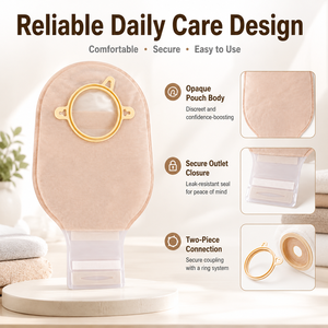 Sistema Médico Risenmed de Dos Piezas de Vaciado Rápido, <span class=keywords><strong>Bolsas</strong></span> Desechables para Colostomía e Ileostomía sin Barrera - Product Image 3