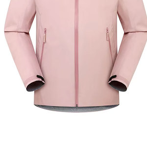 Contrast color hard shell waterproof outdoor jacket - Product Image 5