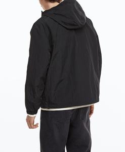 แจ็กเก็ตกันลมสวมหัวของผู้ชายมีซิปปิดแบบลำลองน้ำหนักเบาระบายอากาศได้ดีในฤดูร้อน - Product Image 4