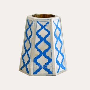 Style arabe luxe encens cône brûleur poids os incrustation résine laiton support fait à la main écologique heureux maison diffuseur - Product Image 1