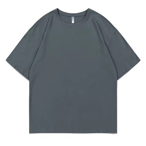 Camiseta de algodón con logotipo personalizado OEM transpirable de verano Premium Unisex hombres mujeres Logo estampado liso básico Jersey camisetas - Product Image 3