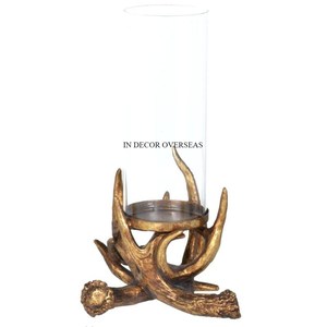 Fully High Grade <b>Gold</b> Plated Aluminum Casted Stylish Designer Home And Hotel Table Centerpiece <b>Candle</b> <b>Stick</b> Holder From India - Product Image 5