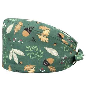 Meilleurs chapeaux de chirurgien tissés à queue longue avec élastique - Bonnets de chirurgien - Chapeau d'infirmière avec boutons - Vêtements d'infirmière confortables - Product Image 5