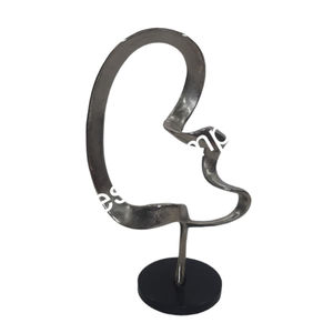 Meilleure vente Sculpture abstraite Articles de table Décoration Artisanat Métal fait à la main en aluminium Abstrait Sculpture circulaire Table - Product Image 2