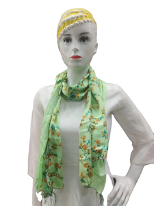 ผ้าพันคอมุสลิมฮิญาบสำหรับผู้หญิงพิมพ์ลายน้ำ - Product Image 2