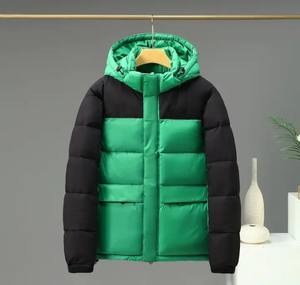 แจ็กเก็ตขนเป็ดสำหรับผู้ชายคอลเลคชั่นฤดูหนาวแบบใหม่มีฮู้ด OEM บอมเบอร์กีฬากลางแจ้งผ้าแคนวาสสไตล์สตรีทออกแบบโลโก้ได้ตามต้องการ - Product Image 3