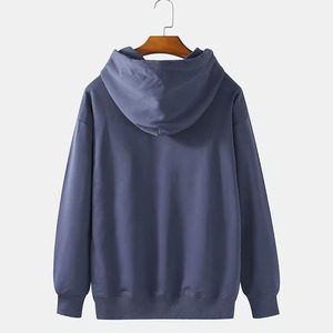 Sudadera con capucha de gran tamaño de lana hecha a medida de alta calidad para hombre con técnica de soplo, peso ligero, nueva llegada, venta de impresión de logotipo personalizado - Product Image 5