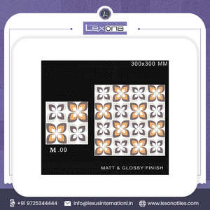 Carreaux de sol marocains numériques disponibles pour une conception personnalisée Format 30x30 cm et couleurs différentes - Product Image 3