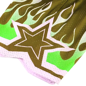 Short de gymnastique d'été en maille réversible pour hommes, à séchage rapide, respirant, imprimé de techniques de basket-ball, OEM et ODM personnalisés - Product Image 3