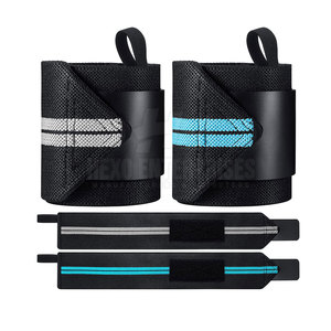 Muñequeras para entrenamiento de gimnasio, muñequeras para levantamiento de pesas, diseño de logotipo personalizado, muñequeras para levantamiento de pesas - Product Image 3