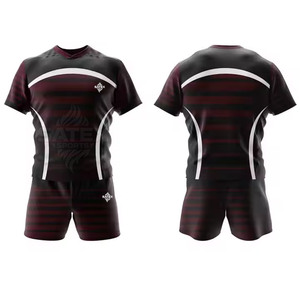 Tenues de rugby respirantes à prix avantageux, dernier design, vente chaude, pour les sports de plein air, 100% polyester, nouvelle arrivée - Product Image 1