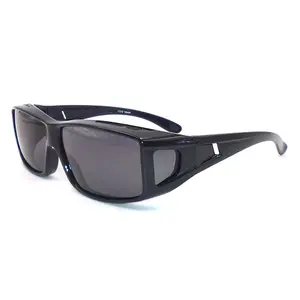 with side lens polarized fitover sunglasses that cover prescription glasses