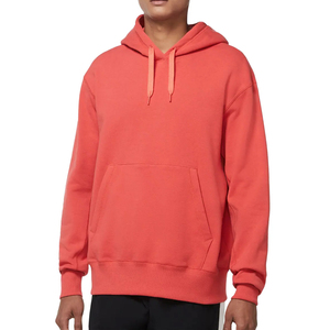 Men's Winter 100% Cotton Knitted Oversized Pullover Hoodie-Breathable Plain Dyed Solid Customized Colors - Product Image 2