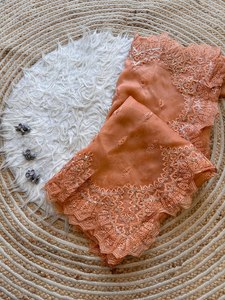 2025 Esta Semana del Día de San Valentín Use Hot & Pretty Look Color rojo Pure Organza Silk Fancy Saree Collection para mujeres y niñas Wear - Product Image 4