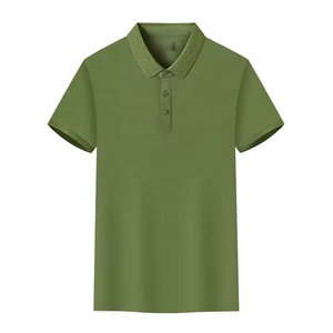 Punto informal para camisa para hombre 100% algodón manga corta ajuste clásico antiarrugas impresión personalizada logotipo bordado algodón Pima - Product Image 1