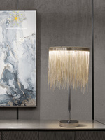 Terzani Atlantis chaîne de luxe lampe de table décorative gland lit éclairage latéral personnalisé emballé corps en fer décor à la maison alimentation électrique