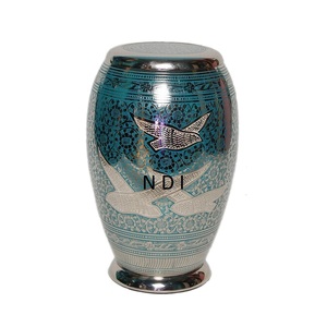 Cremation Urns Adult Human <b>Ashes</b> Custom Design Eco-Friendly European Style 200 Cubic Inch Capacity Brass Keepsake Urn - Product Image 4