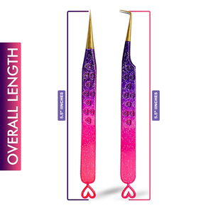 Pince à cils en acier inoxydable de qualité supérieure Soins de beauté Maquillage Pince à épiler à sourcils Pointe inclinée Vente en gros Cosmétique Argent - Product Image 2