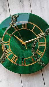 Relojes de pared de resina epoxi DURABILITY para espacios exquisitos decoración única para el hogar regalo pared epoxi océano reloj por creación antigua - Product Image 5