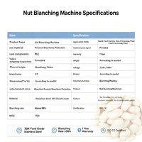 Machine automatique de blanchiment des cacahuètes XT, décortiqueuse de noix contrôlée par PLC pour l'amande, la pistache et le décorticage à sec