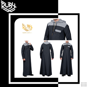 Wholesale Solid Pattern Thobes with Cap Casual Traditional Designed Fabric Clothing for Sale by Exporters Suppliers - Product Image 6