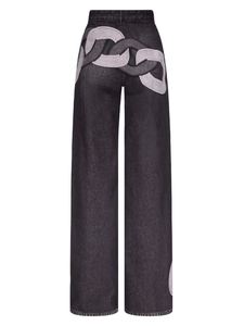 Vente en gros de jeans pour femmes denim stretch jeans déchirés pour femmes près du corps pleine longueur jeans papillon pour femmes - Product Image 4
