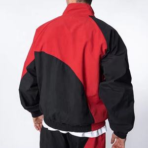 Survêtements en nylon de qualité supérieure à la mode deux pièces coupe-vent jogging patchwork fermeture éclair survêtement cargo pantalons vestes - Product Image 3