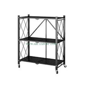 <b>Black</b> Powder Coated Solid Iron and Wooden Large Size Kitchen Storage <b>Racks</b> Latest Designing Handmade New Fancy Modern <b>Racks</b> - Product Image 4
