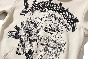 Sudadera con Capucha de Forro Polar Personalizada de Alta Calidad para Hombre, Estilo Urbano, con Bolsillo Tipo Canguro, Estampado Gráfico Completo, Informal, 100% Algodón de Punto - Product Image 6