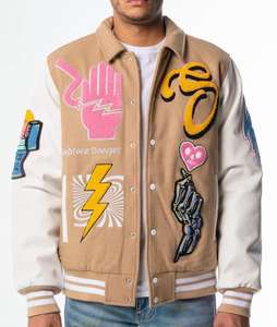 Veste tricotée de style universitaire d'hiver décontracté à la mode avec col montant Logo personnalisé sur le devant Bonne vente Tissu en toile - Product Image 4