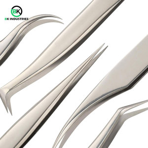 Pinces à cils en acier inoxydable sans rouille pour les professionnels, pinces à cils d'isolation pour un placement précis des cils - Product Image 3