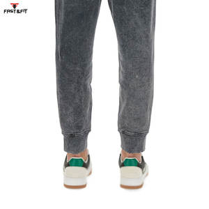 Jogger léger lavé à l'acide coupe confortable et style décontracté taille moyenne prix raisonnable avec des pantalons pour hommes à faible quantité minimale de commande - Product Image 6