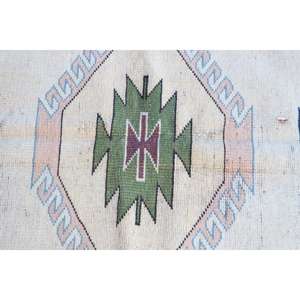 Alfombra Vintage de 6x7.1 pies, Alfombra Turca Grande, Alfombra Sólida Marrón Azul - Product Image 5