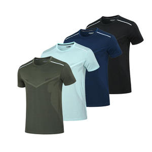 T-shirt en coton tricoté T-shirt imprimé brodé Streetwear Graphic Tees Blank Boxy T-shirt pour l'été - Product Image 6