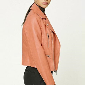 Chaqueta informal de cuero PU para mujer Otoño Invierno moda Slim Fit Stand Collar Biker abrigo moda hombres ropa prendas de vestir exteriores - Product Image 3