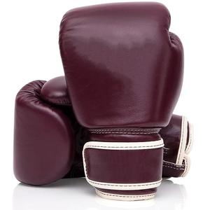 Gants de boxe personnalisés OEM avec logo et nom imprimés, vente en gros, cuir de vache véritable de haute qualité, gants d'entraînement sportifs, gants de kick-boxing CP-BG-44 - Product Image 1