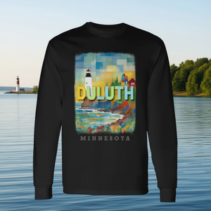 Camiseta Polo Promocional de Manga Larga Duluth Minnesota MN Lakeside Tranquility SD221 - Product Image 3