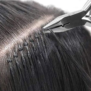 Black and Gold Professional <b>Hair</b> <b>Extensions</b> <b>Tools</b> Loop Chain Hook and Loop Human <b>Hair</b> <b>Extension</b> Fitting & Removal Pliers - Product Image 5