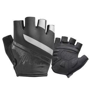 Gants de vélo de montagne demi-doigts légers et respirants en maille antichoc antidérapante pour la route et l'extérieur - Product Image 1