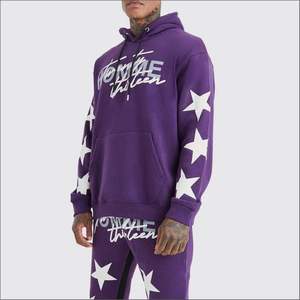 ชุดสูทขนแกะ unisex สำหรับฤดูใบไม้ร่วงพิมพ์ลายพัฟโลโก้2025สีทึบระบายอากาศได้ดี - Product Image 1