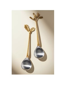 Juego elegante de cucharas de metal de diseñador hechas a mano para vajilla de comedor de lujo con calidad superior - Product Image 6