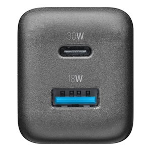 Chargeur USB Type-C, USB Type-A MULTIPOWER MICRO 30W GaN Power Delivery Noir ACHUSBGAN2PD30WK - Product Image 3