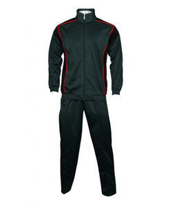 Survêtement personnalisé de haute qualité 100% en polyester, survêtement zippé ample à broderie, ensembles de jogging de sport pour hommes, survêtement coupe-vent, vêtements de sport - Product Image 4