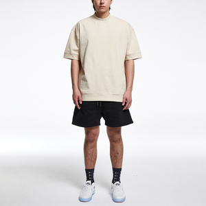 2023 OEM haute qualité couleur unie 180gsm O cou T-shirt article de vente chaude surdimensionné prix d'usine en gros - Product Image 2