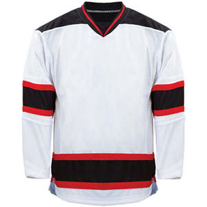 Uniforme de hockey sobre hielo personalizado de alta calidad para hombres, servicio OEM al por mayor, camiseta de sublimación, diferentes nombres, números, estilo de jugadores - Product Image 1