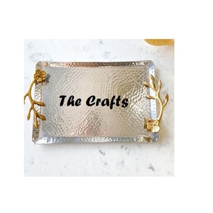 Plateau de service en marbre avec poignées métalliques, qualité supérieure, taille personnalisée, plateau de service pour chocolats à vendre - Product Image 2