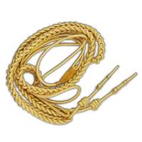 Officiers différentes couleurs Aiguillette OEM Uniforme Cordons Aiguillettes & Épaule Cordon Robe Cordon Uniforme Accoutrement