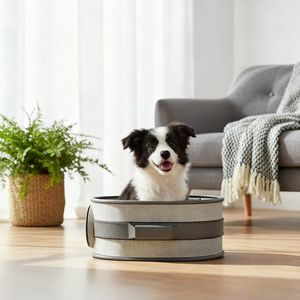 Multifunctionele Lederen Draagtas Voor Huisdieren Op Wielen-Rollende Reiskist En <span class=keywords><strong>Bed</strong></span> Voor Katten En Honden - Product Image 1